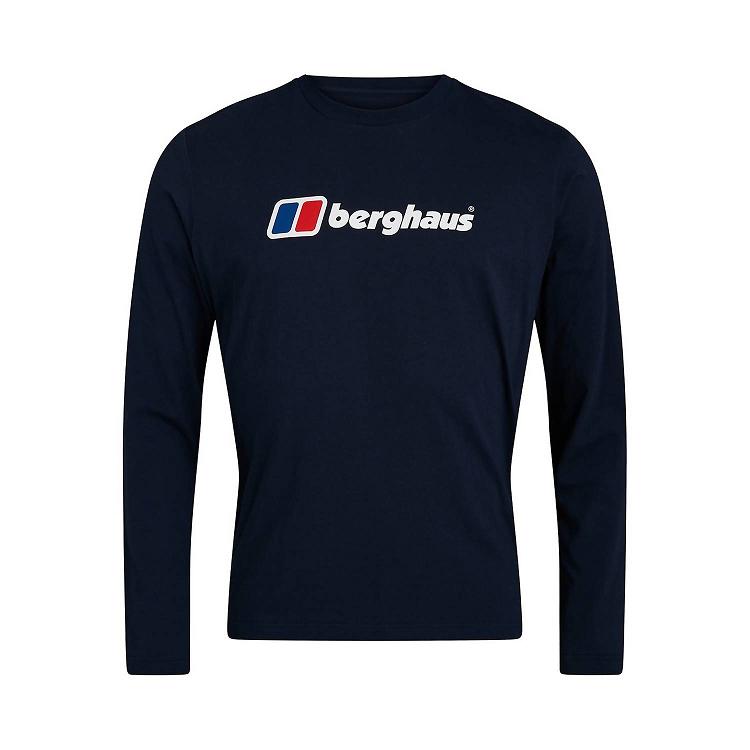 Pánska Tričko Berghaus Organic Big Logo Modre Slovensko 8402OEGYN